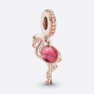 Pandiora Pink Flamingo Murano Glass Pendant Charm 789431C01