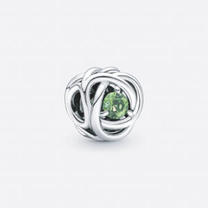 Pandöra August Spring Green Eternity Circle Charm 790065C03