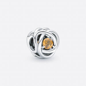 Pandöra November Honey Eternity Circle Charm 790065C04