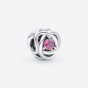Pandöra October Pink Eternity Circle Charm 790065C05