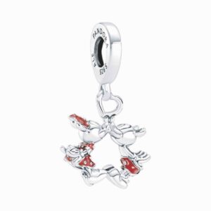 Pandöra Disney Mickey Mouse & Minnie Mouse Kissing Dangle Charm 790075C01