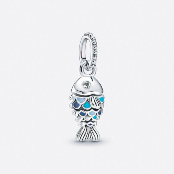 Pandöra Blue Scales Fish Pendant Charm 799428C01