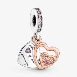 Pandöra Entwined Infinite Hearts Double Dangle Charm 781020C01