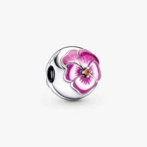 Pandöra Pink Pansy Flower Clip Charm 790772C01