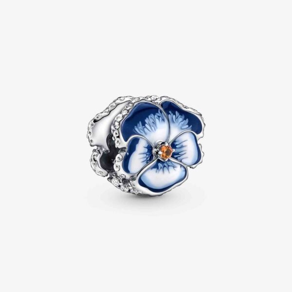 Pandöra Blue Pansy Flower Charm 790777C02