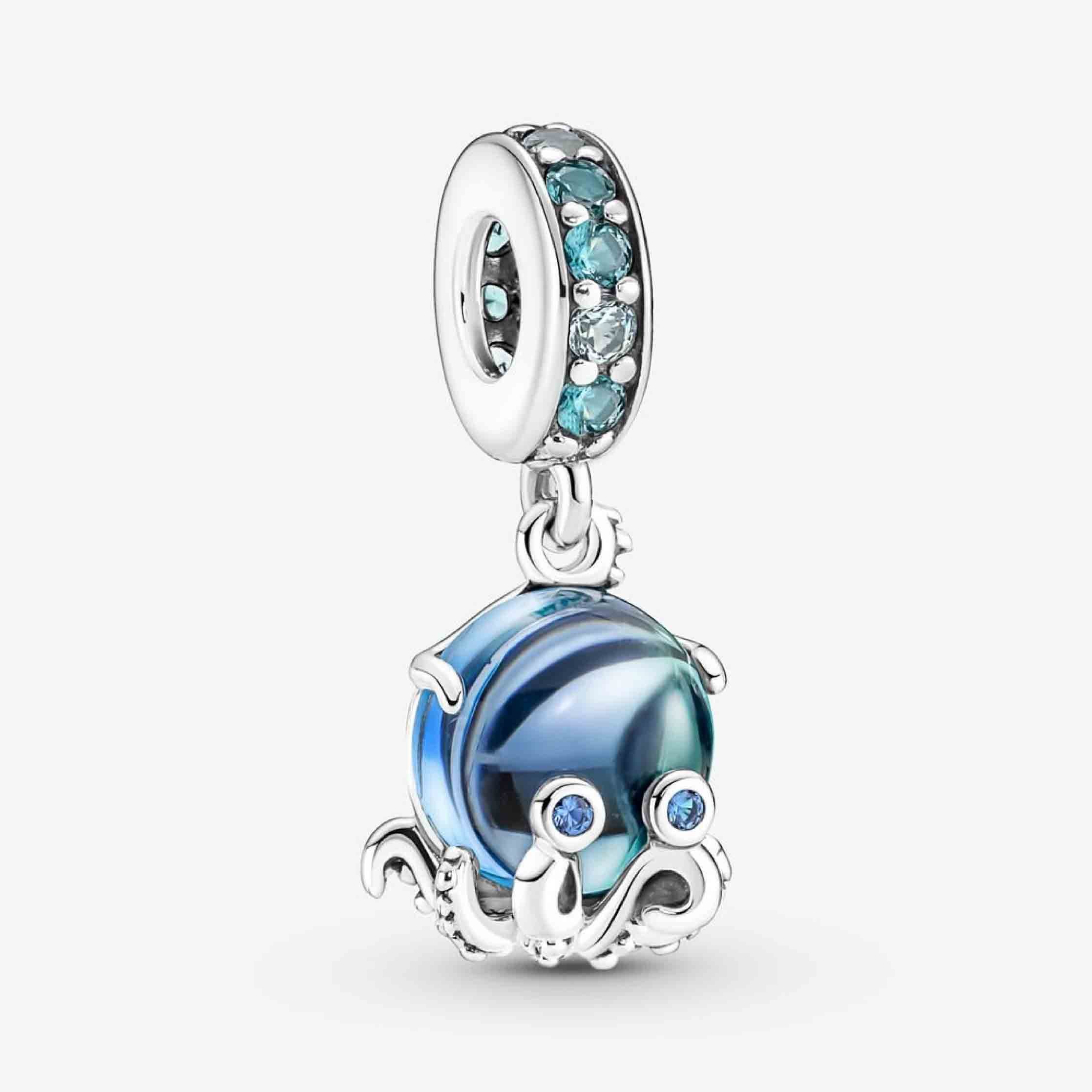 Pandöra Murano Glass Cute Octopus Dangle Charm 791694C01