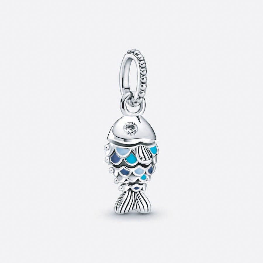 Pandöra Blue Scales Fish Pendant Charm 799428C01